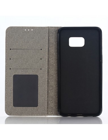 Etui Galaxy S6 Edge Plus Cuir Bi-Couleur