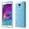 Coque Galaxy Note 4 Silicone Soft Bleu