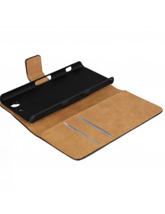 Etui Xperia Z3 Compact Split Cuir Noir Etui Xperia Z3 Compact Split Cuir Noir
