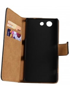 Etui Xperia Z3 Compact Split Cuir Noir Etui Xperia Z3 Compact Split Cuir Noir