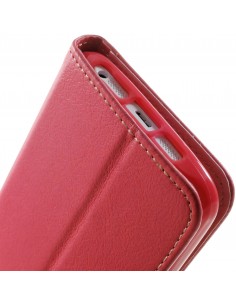 Etui LG G2 Simili Cuir Litchi Rouge Etui LG G2 Simili Cuir Litchi Rouge