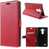 Etui LG G4 simili cuir Litchi Rouge