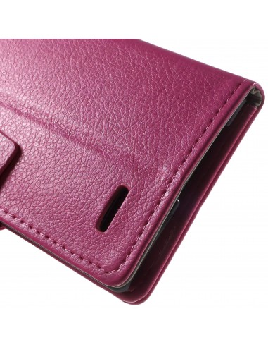 Etui LG G4 simili cuir Litchi
