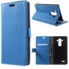 Etui LG G4 simili cuir Litchi Bleu