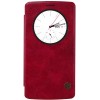 Etui LG G4 Cuir Nillkin avec fenetre Rouge