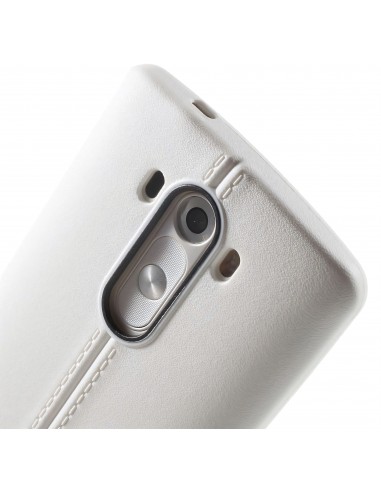 Coque LG G3 Silicone Aspect cuir
