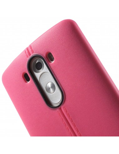 Coque LG G3 Silicone Aspect cuir