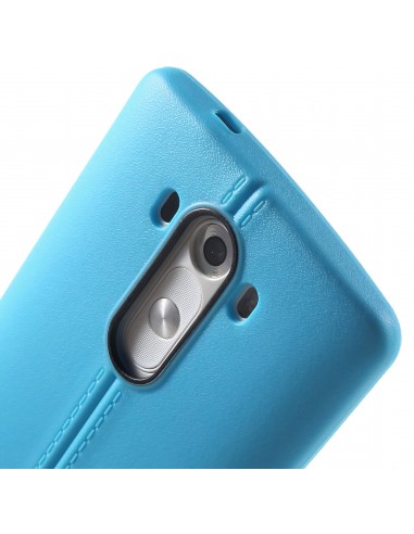Coque LG G3 Silicone Aspect cuir