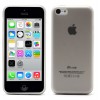 Coque iPhone 5C Ultrafine , silicone et Matte avec plug anti-poussière Gris