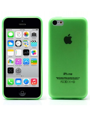 Coque Iphone 5C Ultrafine , silicone et Matte avec plug anti-poussière