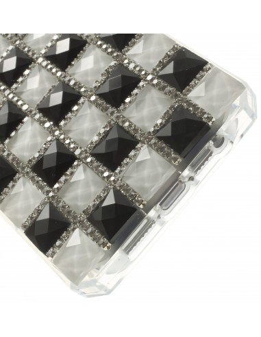 Coque Iphone 5S et 5 fantaisie Bouteille de Parfum Diamant avec chaine