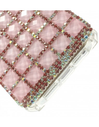 Coque Iphone 5S et 5 fantaisie Bouteille de Parfum Diamant avec chaine