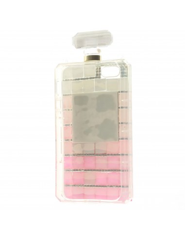 Coque Iphone 5S et 5 fantaisie Bouteille de Parfum Diamant avec chaine