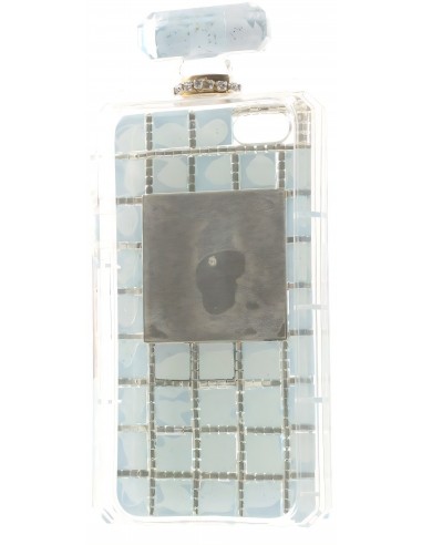 Coque Iphone 5S et 5 fantaisie Bouteille de Parfum Diamant avec chaine