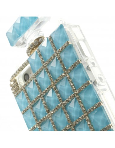 Coque Iphone 5S et 5 fantaisie Bouteille de Parfum Diamant avec chaine