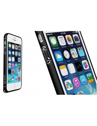 Bumper Iphone 5S et 5 Acier arrondi Love Mei
