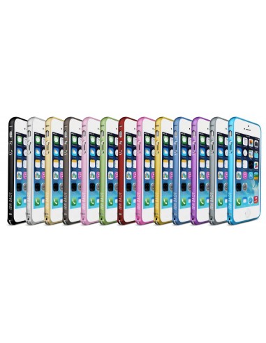 Bumper Iphone 5S et 5 Acier arrondi Love Mei