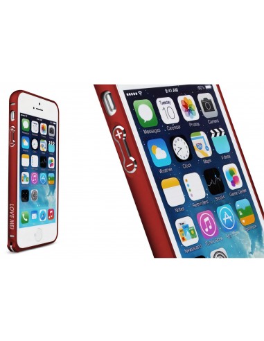 Bumper Iphone 5S et 5 Acier arrondi Love Mei