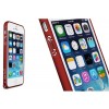 Bumper iPhone 5S et 5 Acier arrondi Love Mei Rouge