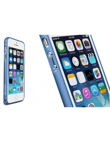 Bumper Iphone 5S et 5 Acier arrondi Love Mei