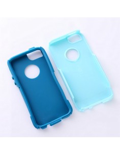 Coque iPhone 5S et 5 Silicone Hybrid résistante Bleu ciel Coque iPhone 5S et 5 Silicone Hybrid résistante Bleu ciel