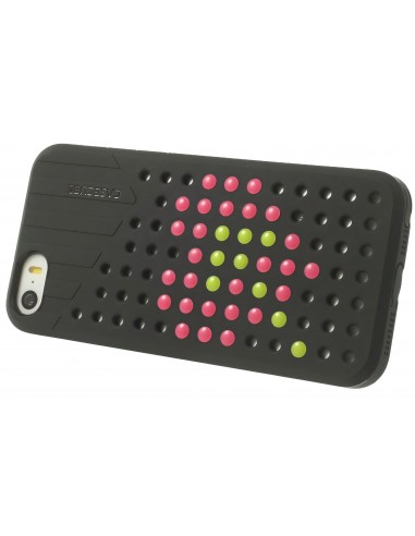 Coque Iphone 5S et 5 Fantaisie Silicone Points colorés