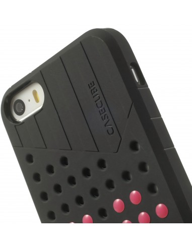 Coque Iphone 5S et 5 Fantaisie Silicone Points colorés