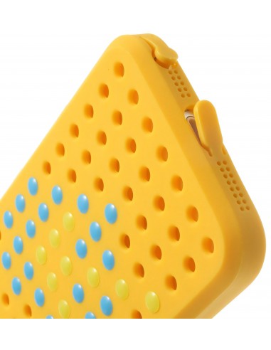 Coque Iphone 5S et 5 Fantaisie Silicone Points colorés