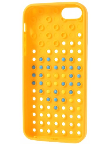 Coque Iphone 5S et 5 Fantaisie Silicone Points colorés