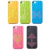 Coque Iphone 5S et 5 Fantaisie Silicone Points colorés