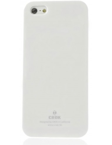 Coque Iphone 5 5s Silicone avec écran protecteur Crok Glossy 