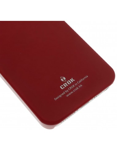 Coque Iphone 5 5s Silicone avec écran protecteur Crok Glossy 
