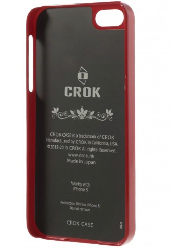 Coque Iphone 5 5s Silicone avec écran protecteur Crok Glossy 