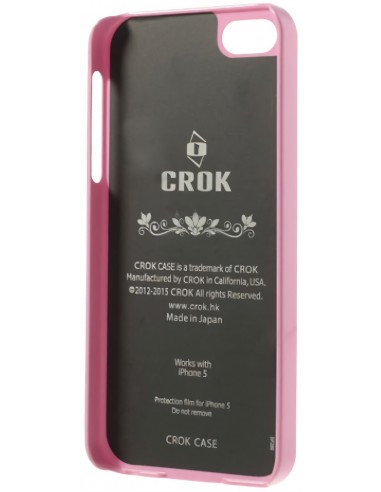 Coque Iphone 5 5s Silicone avec écran protecteur Crok Glossy 