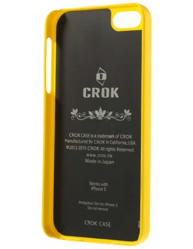 Coque Iphone 5 5s Silicone avec écran protecteur Crok Glossy 