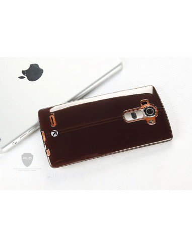 Coque LG G4 Silicone Gold avec film en verre trempé