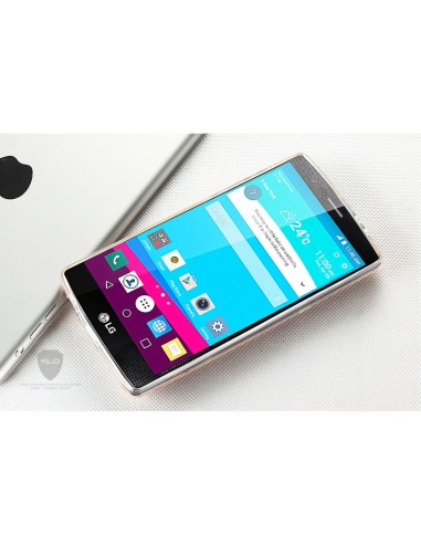 Coque LG G4 Silicone Gold avec film en verre trempé