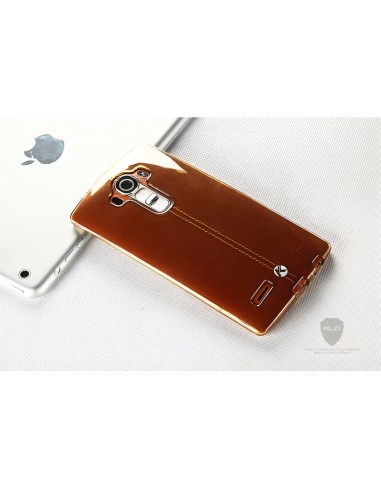 Coque LG G4 Silicone Gold avec film en verre trempé