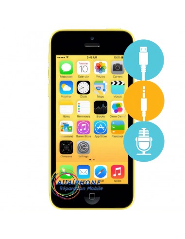 Réparation connecteur de charge - micro - jack Iphone 5C