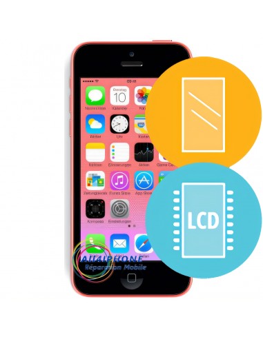 Réparation écran Iphone 5C - LCD, tactile complet