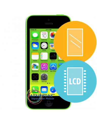 Réparation écran Iphone 5C - LCD, tactile complet