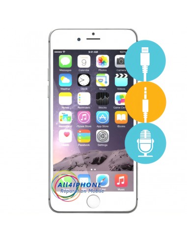 Réparation connecteur de charge - micro - jack Iphone 6 plus