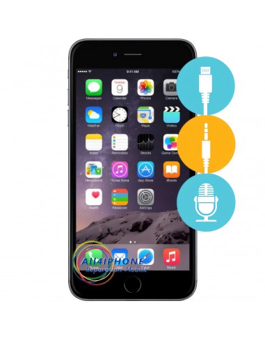 Réparation connecteur de charge - micro - jack Iphone 6 plus