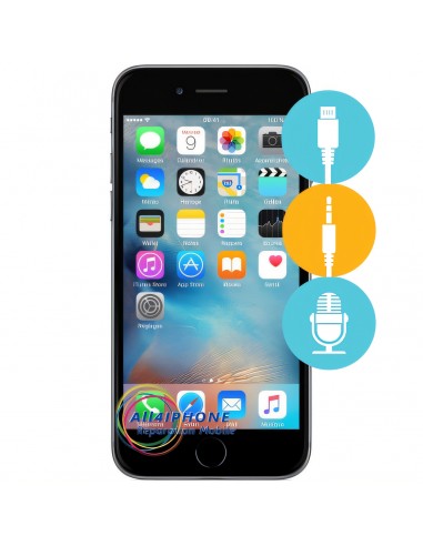 Réparation connecteur de charge - micro - jack Iphone 6