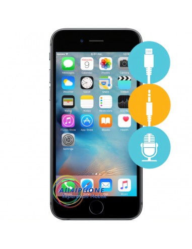 Réparation connecteur de charge - micro - jack Iphone 6s plus