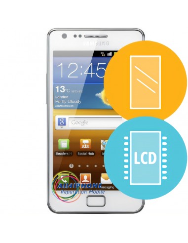 Réparation écran Galaxy S2  - LCD, tactile et contour reconditionné