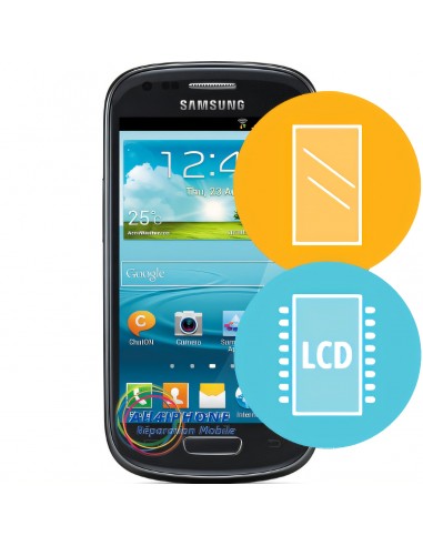 Réparation écran Galaxy S3 mini - LCD, tactile et contour original