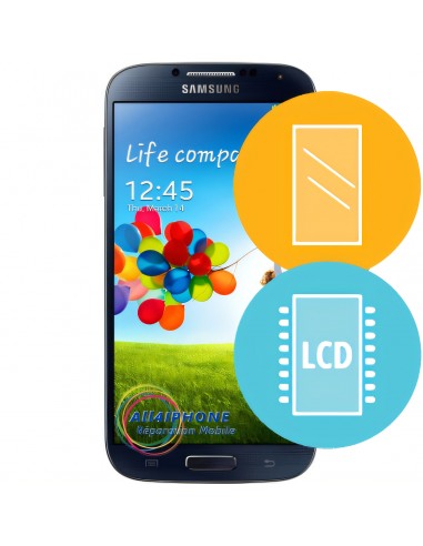 Réparation écran Galaxy S4 - LCD, tactile et contour original