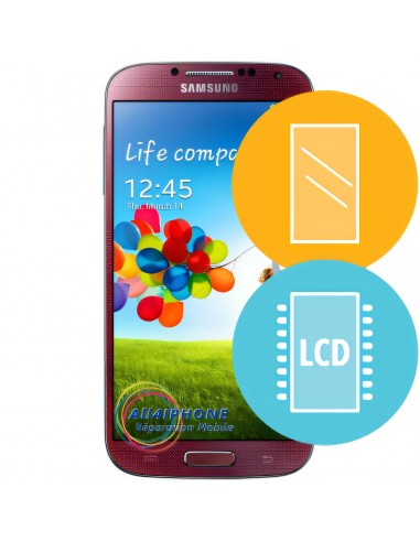 Réparation écran Galaxy S4 - LCD, tactile et contour original