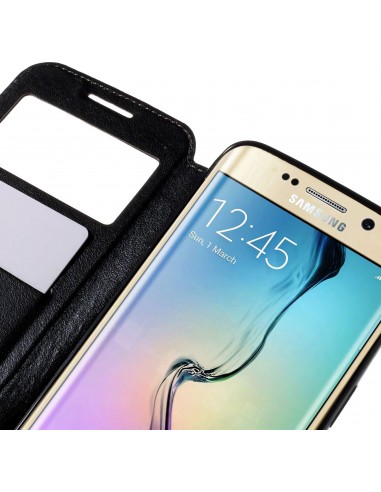 Etui Galaxy S6 Edge Cuir ROAR